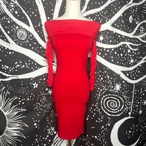 Take Me On A Dinner Date Dress - Red